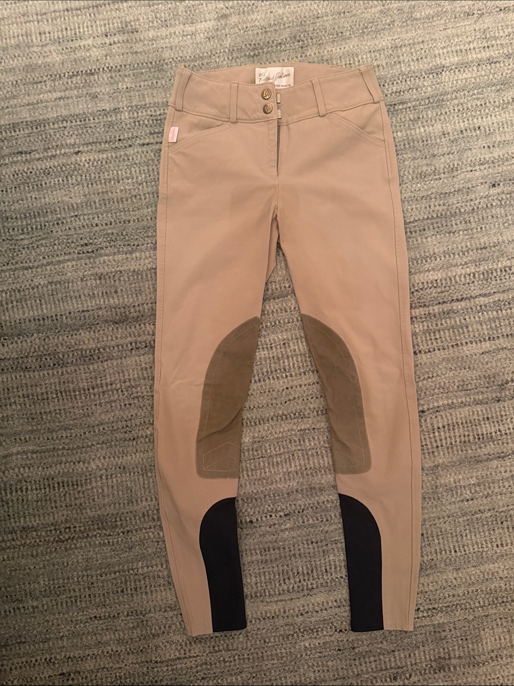 Tailored Sportsman Mid-Rise Front-Zip Trophy Hunter Knee Patch Breech Size 24